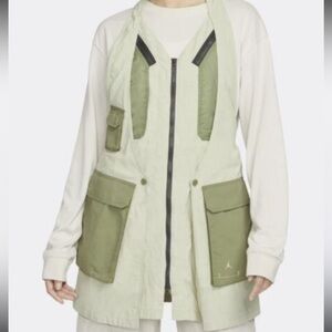 NWT Nike Air Jordan green utility vest dress